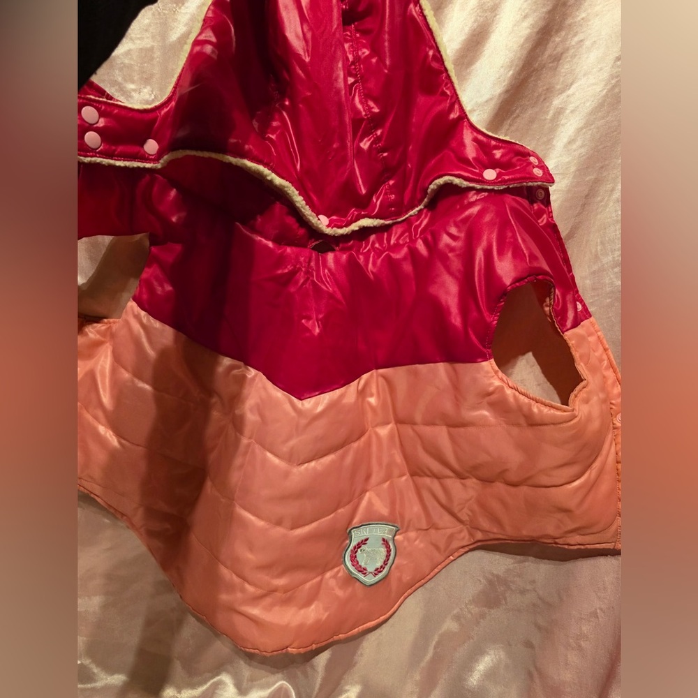 Kids Red and Orange Hooded Jacket